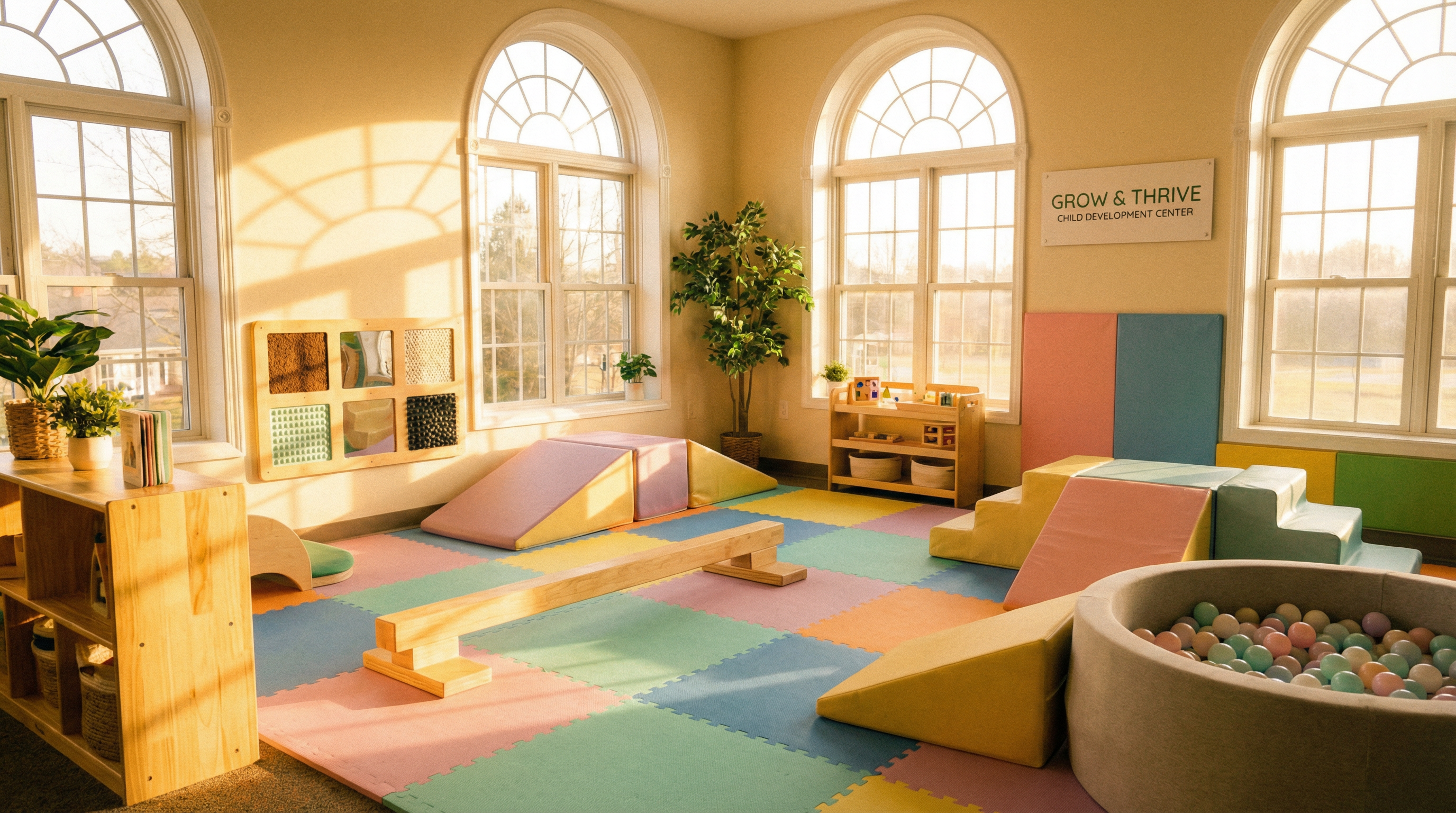 明るく温かい療育スペース